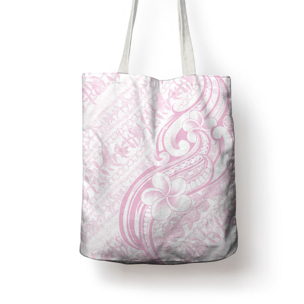 Hawaii Plumeria Lokelani Pikake Lei Tote Bag Poni Mama Polynesian Tattoo LT9 - Polynesian Pride