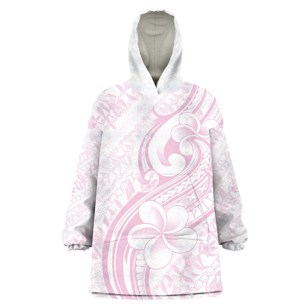 Hawaii Plumeria Lokelani Pikake Lei Wearable Blanket Hoodie Poni Mama Polynesian Tattoo