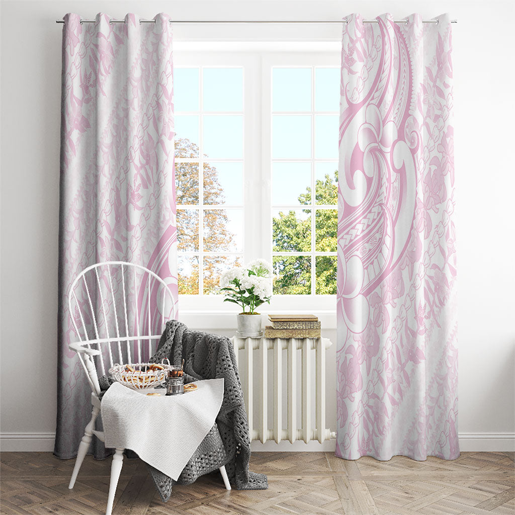 Hawaii Plumeria Lokelani Pikake Lei Window Curtain Poni Mama Polynesian Tattoo
