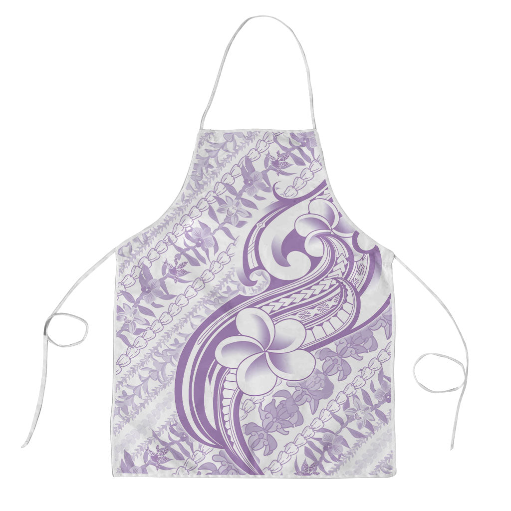 Hawaii Plumeria Lokelani Pikake Lei Apron Poni Polynesian Tattoo LT9 Purple - Polynesian Pride