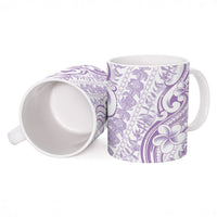 Hawaii Plumeria Lokelani Pikake Lei Ceramic Mug Poni Polynesian Tattoo
