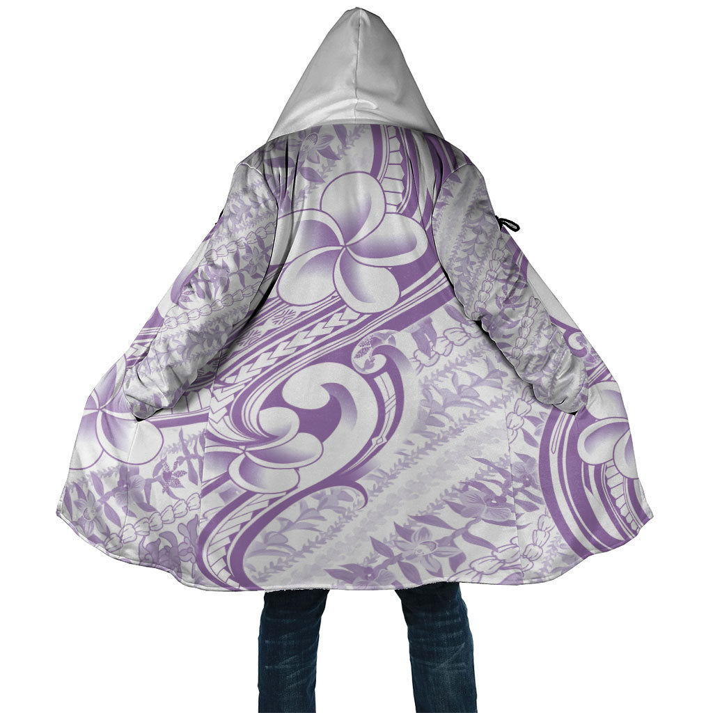 Hawaii Plumeria Lokelani Pikake Lei Cloak Poni Polynesian Tattoo LT9 Unisex Purple - Polynesian Pride