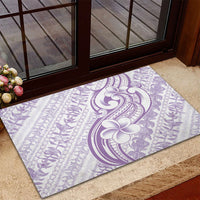 Hawaii Plumeria Lokelani Pikake Lei Rubber Doormat Poni Polynesian Tattoo