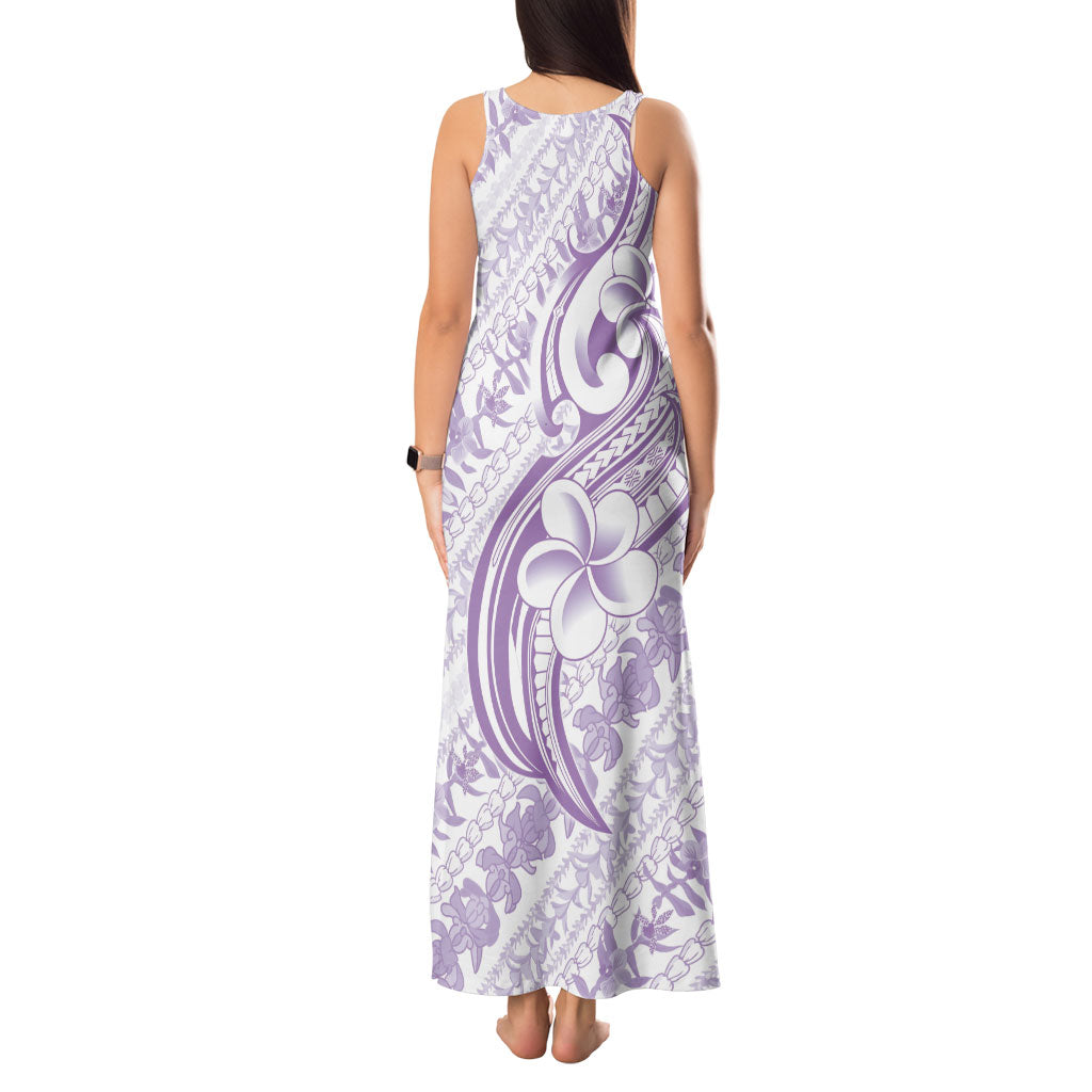 Hawaii Plumeria Lokelani Pikake Lei Tank Maxi Dress Poni Polynesian Tattoo