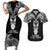 New Zealand Te Reo Maori Couples Matching Short Sleeve Bodycon Dress and Hawaiian Shirt Kia Kaha Maori Language Week Black Style LT9 Black - Polynesian Pride