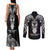 New Zealand Te Reo Maori Couples Matching Tank Maxi Dress and Long Sleeve Button Shirts Kia Kaha Maori Language Week Black Style LT9 - Polynesian Pride