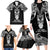 New Zealand Te Reo Maori Family Matching Long Sleeve Bodycon Dress and Hawaiian Shirt Kia Kaha Maori Language Week Black Style LT9 - Polynesian Pride