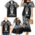 New Zealand Te Reo Maori Family Matching Mermaid Dress and Hawaiian Shirt Kia Kaha Maori Language Week Black Style LT9 - Polynesian Pride