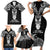 New Zealand Te Reo Maori Family Matching Short Sleeve Bodycon Dress and Hawaiian Shirt Kia Kaha Maori Language Week Black Style LT9 - Polynesian Pride