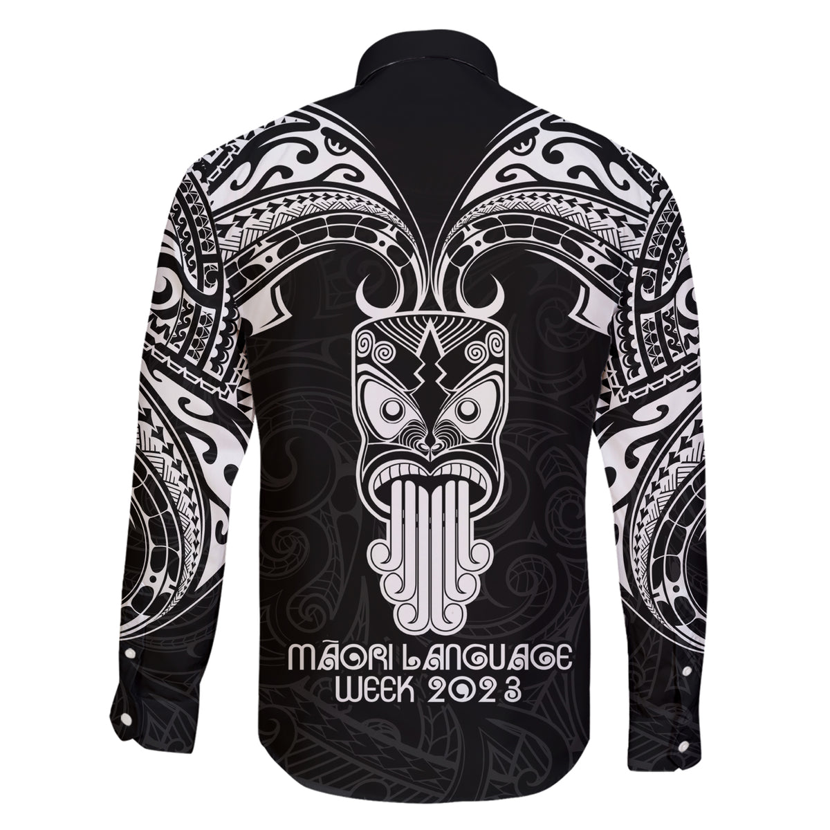 New Zealand Te Reo Maori Family Matching Short Sleeve Bodycon Dress and Hawaiian Shirt Kia Kaha Maori Language Week Black Style LT9 - Polynesian Pride