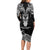 New Zealand Te Reo Maori Long Sleeve Bodycon Dress Kia Kaha Maori Language Week Black Style LT9 - Polynesian Pride