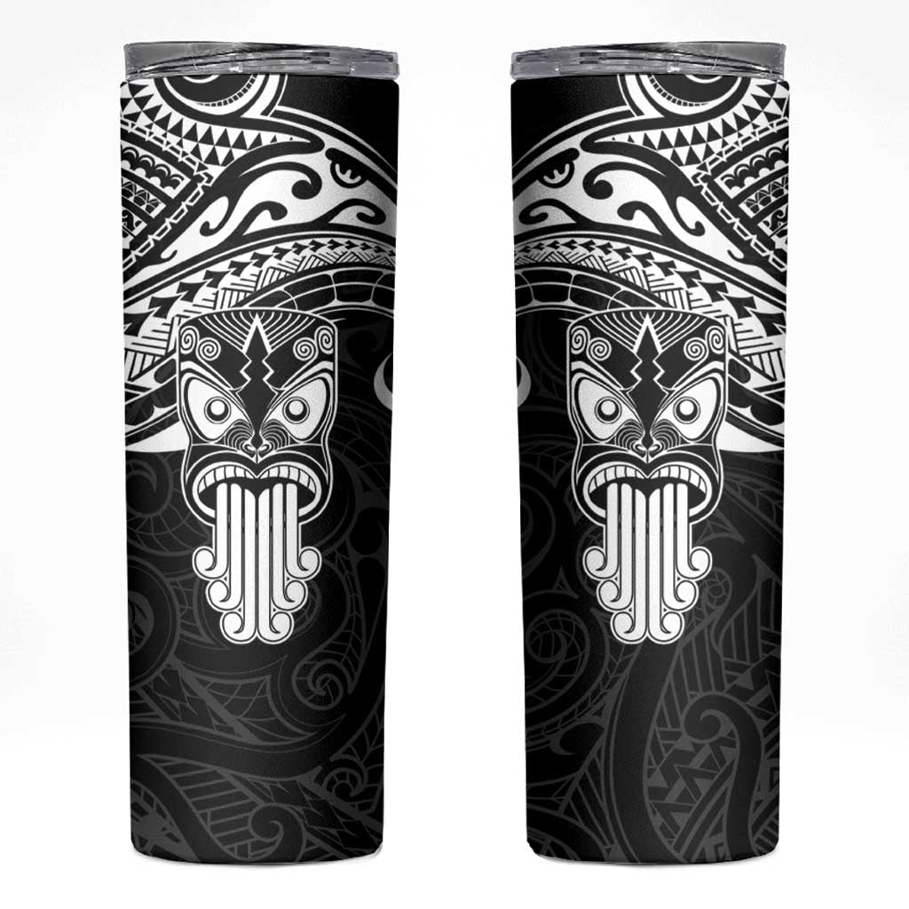 New Zealand Te Reo Maori Skinny Tumbler Kia Kaha Maori Language Week Black Style