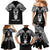 Personalised New Zealand Te Reo Maori Family Matching Mermaid Dress and Hawaiian Shirt Kia Kaha Maori Language Week Black Style LT9 - Polynesian Pride