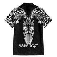 Personalised New Zealand Te Reo Maori Family Matching Mermaid Dress and Hawaiian Shirt Kia Kaha Maori Language Week Black Style LT9 - Polynesian Pride
