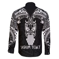 Personalised New Zealand Te Reo Maori Family Matching Puletasi Dress and Hawaiian Shirt Kia Kaha Maori Language Week Black Style LT9 - Polynesian Pride