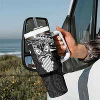 Personalised New Zealand Te Reo Maori Tumbler With Handle Kia Kaha Maori Language Week Black Style