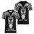 Personalised New Zealand Te Reo Maori Women V Neck T Shirt Kia Kaha Maori Language Week Black Style LT9 - Polynesian Pride