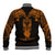 Personalised New Zealand Te Reo Maori Baseball Jacket Kia Kaha Maori Language Week Gold Style LT9 - Polynesian Pride