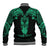 Personalised New Zealand Te Reo Maori Baseball Jacket Kia Kaha Maori Language Week Green Style LT9 - Polynesian Pride