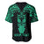 Personalised New Zealand Te Reo Maori Baseball Jersey Kia Kaha Maori Language Week Green Style LT9 - Polynesian Pride