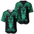 Personalised New Zealand Te Reo Maori Baseball Jersey Kia Kaha Maori Language Week Green Style LT9 - Polynesian Pride