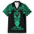 Personalised New Zealand Te Reo Maori Family Matching Mermaid Dress and Hawaiian Shirt Kia Kaha Maori Language Week Green Style LT9 Dad's Shirt - Short Sleeve Green - Polynesian Pride