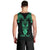 Personalised New Zealand Te Reo Maori Men Tank Top Kia Kaha Maori Language Week Green Style LT9 - Polynesian Pride