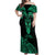 Personalised New Zealand Te Reo Maori Off Shoulder Maxi Dress Kia Kaha Maori Language Week Green Style LT9 Women Green - Polynesian Pride