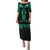 Personalised New Zealand Te Reo Maori Puletasi Kia Kaha Maori Language Week Green Style LT9 Long Dress Green - Polynesian Pride