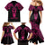 Personalised New Zealand Te Reo Maori Family Matching Mermaid Dress and Hawaiian Shirt Kia Kaha Maori Language Week Pink Style LT9 - Polynesian Pride