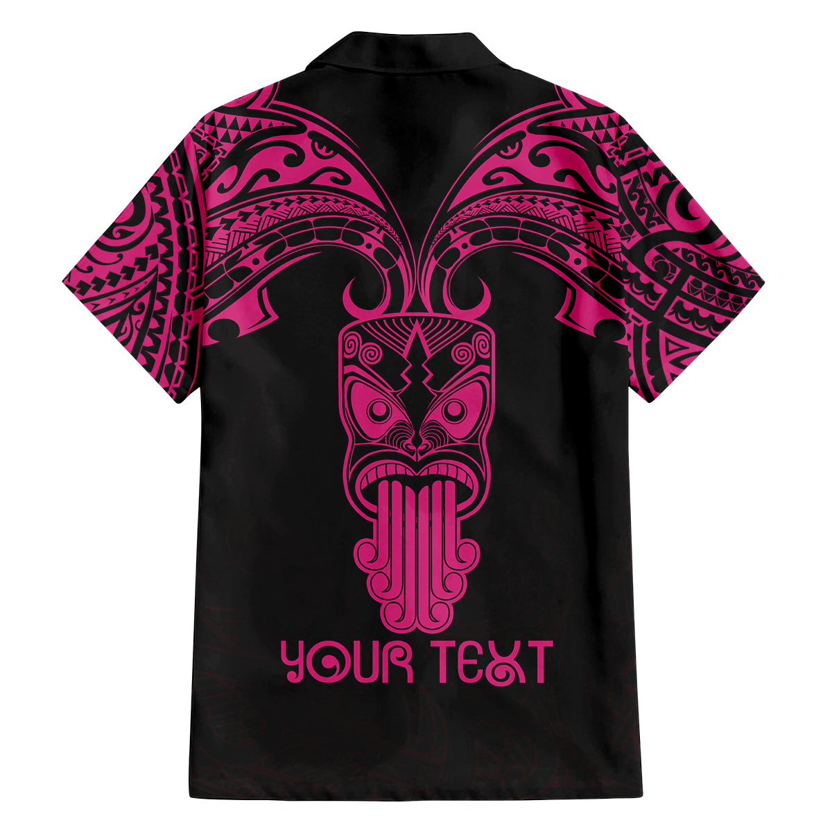 Personalised New Zealand Te Reo Maori Family Matching Summer Maxi Dress and Hawaiian Shirt Kia Kaha Maori Language Week Pink Style LT9 - Polynesian Pride