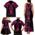 Personalised New Zealand Te Reo Maori Family Matching Tank Maxi Dress and Hawaiian Shirt Kia Kaha Maori Language Week Pink Style LT9 - Polynesian Pride