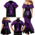 Personalised New Zealand Te Reo Maori Family Matching Mermaid Dress and Hawaiian Shirt Kia Kaha Maori Language Week Purple Style LT9 - Polynesian Pride