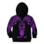 Personalised New Zealand Te Reo Maori Kid Hoodie Kia Kaha Maori Language Week Purple Style LT9 - Polynesian Pride