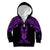 Personalised New Zealand Te Reo Maori Kid Hoodie Kia Kaha Maori Language Week Purple Style LT9 - Polynesian Pride