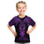 Personalised New Zealand Te Reo Maori Kid T Shirt Kia Kaha Maori Language Week Purple Style LT9 Purple - Polynesian Pride