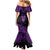 Personalised New Zealand Te Reo Maori Mermaid Dress Kia Kaha Maori Language Week Purple Style LT9 - Polynesian Pride