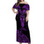 Personalised New Zealand Te Reo Maori Off Shoulder Maxi Dress Kia Kaha Maori Language Week Purple Style LT9 Women Purple - Polynesian Pride