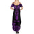 Personalised New Zealand Te Reo Maori Summer Maxi Dress Kia Kaha Maori Language Week Purple Style LT9 - Polynesian Pride