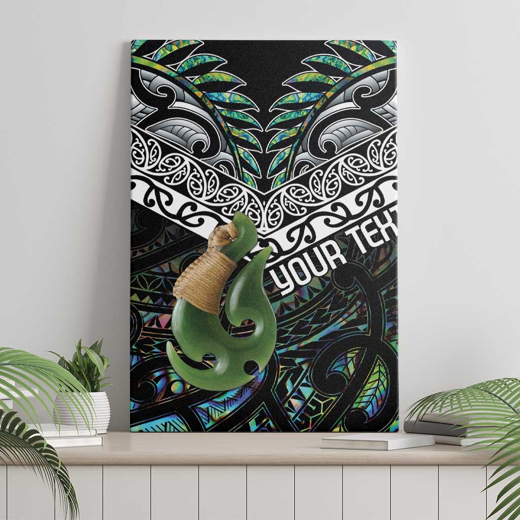 Personalised Maori Manaia Canvas Wall Art New Zealand Tribal Hei Matau Papua Shell LT9 - Polynesian Pride