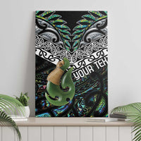 Personalised Maori Manaia Canvas Wall Art New Zealand Tribal Hei Matau Papua Shell LT9 - Polynesian Pride