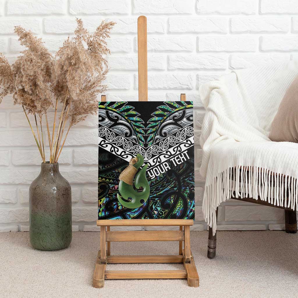 Personalised Maori Manaia Canvas Wall Art New Zealand Tribal Hei Matau Papua Shell LT9 - Polynesian Pride