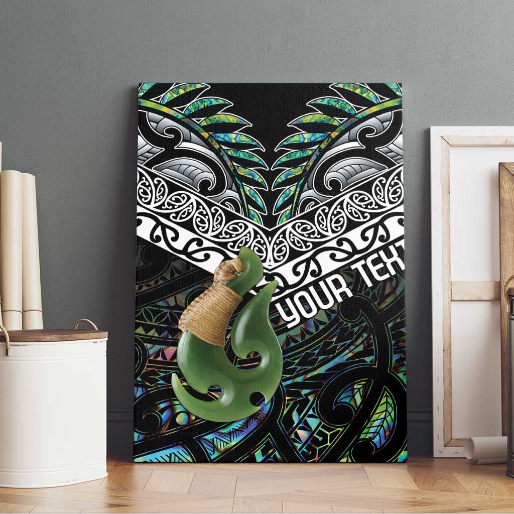 Personalised Maori Manaia Canvas Wall Art New Zealand Tribal Hei Matau Papua Shell LT9 - Polynesian Pride