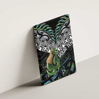 Personalised Maori Manaia Canvas Wall Art New Zealand Tribal Hei Matau Papua Shell LT9 - Polynesian Pride