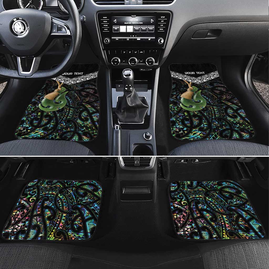 Personalised Maori Manaia Car Mats New Zealand Tribal Hei Matau Papua Shell