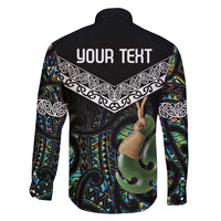 Personalised Maori Manaia Family Matching Short Sleeve Bodycon Dress and Hawaiian Shirt New Zealand Tribal Hei Matau Papua Shell