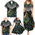 Personalised Maori Manaia Family Matching Summer Maxi Dress and Hawaiian Shirt New Zealand Tribal Hei Matau Papua Shell