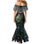 Personalised Maori Manaia Mermaid Dress New Zealand Tribal Hei Matau Papua Shell