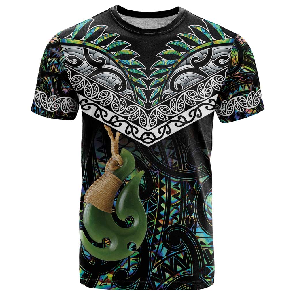 Personalised Maori Manaia T Shirt New Zealand Tribal Hei Matau Papua Shell LT9 Green - Polynesian Pride
