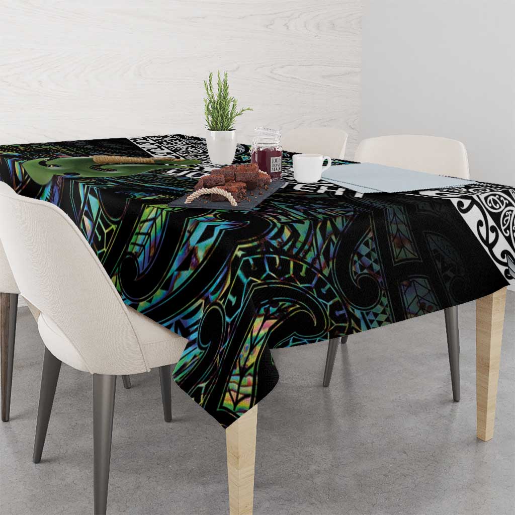 Personalised Maori Manaia Tablecloth New Zealand Tribal Hei Matau Papua Shell LT9 - Polynesian Pride